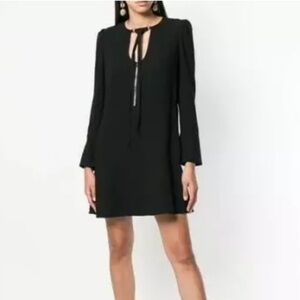 Proenza Schouler Black Bell Sleeve Dress